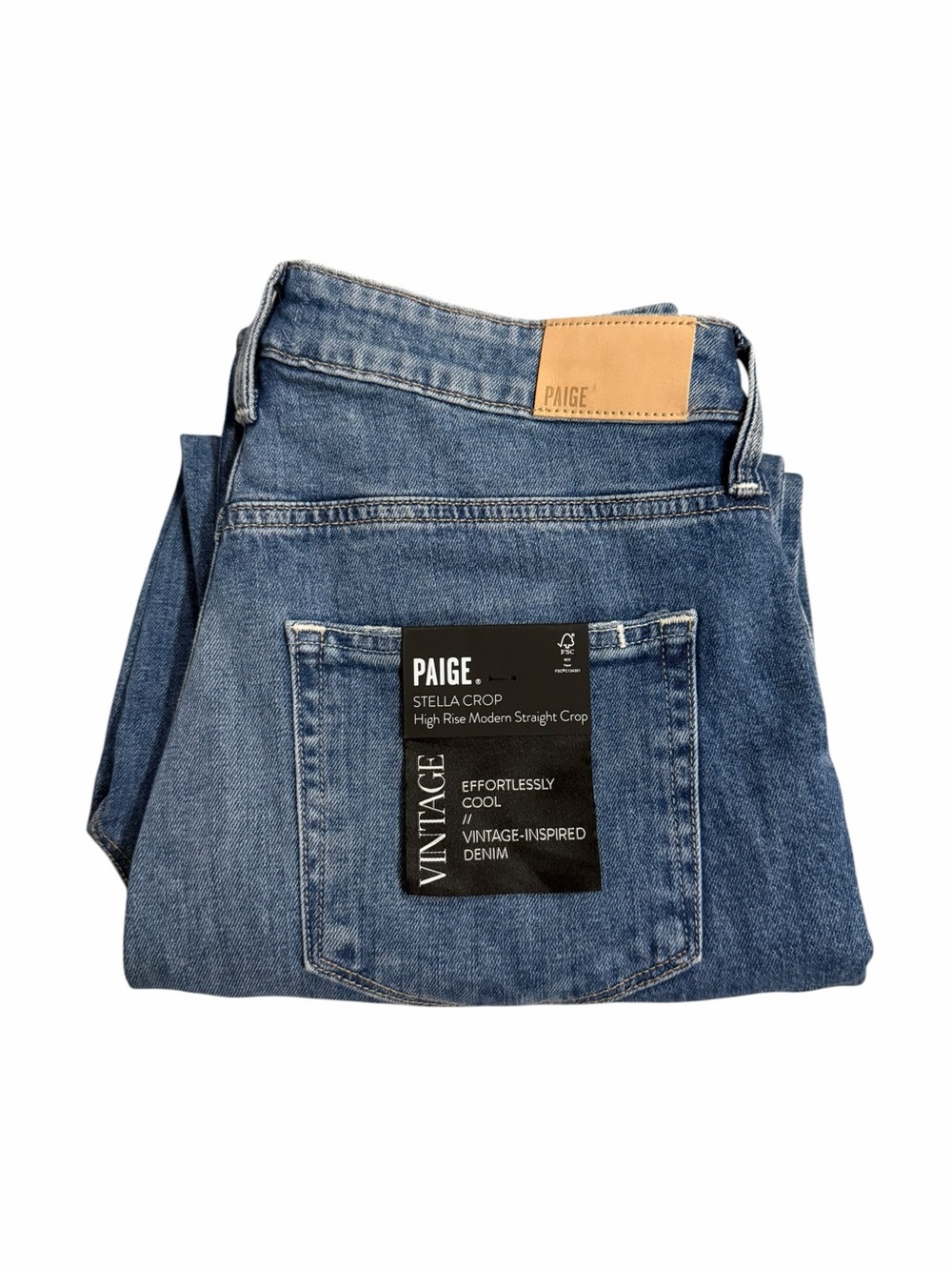 Paige Womens Stella Crop Seamed Beltloops Jeans/ROADHOUSE/SIZE: 30/NWT